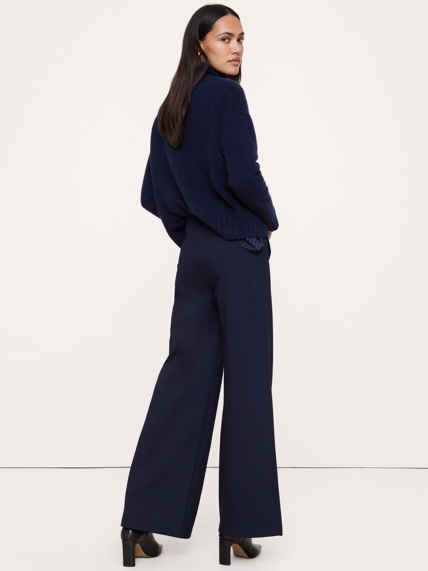 High-Rise Wide-Leg Everywhere Ponte Pull-On Pant