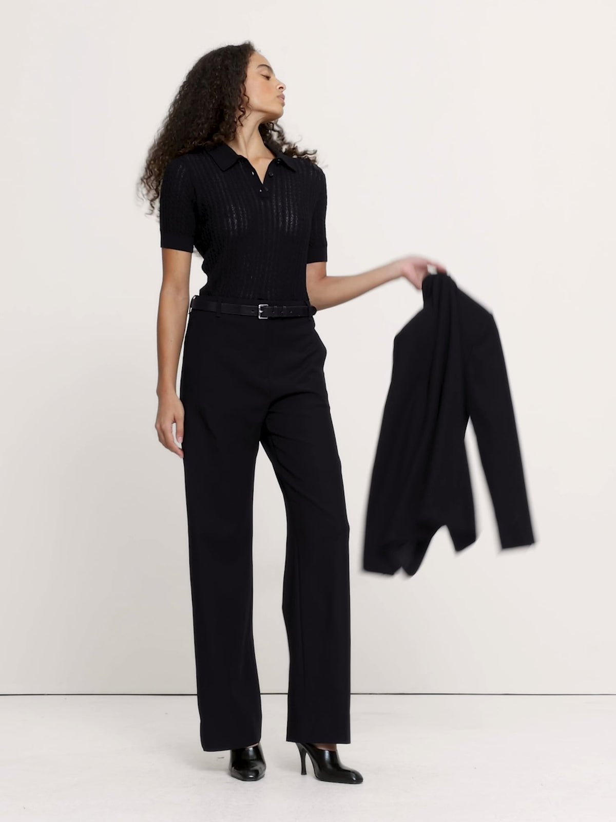 Ultra High-Rise Modern Straight City Stretch Pant