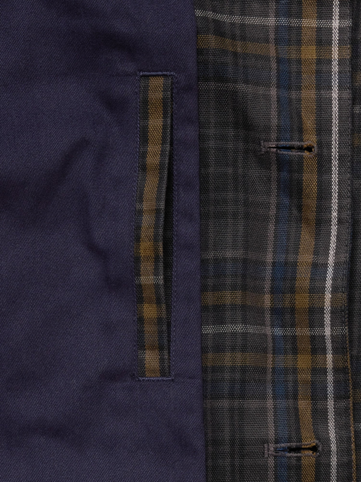 Cotton Canvas Barn Coat with Corduroy Collar