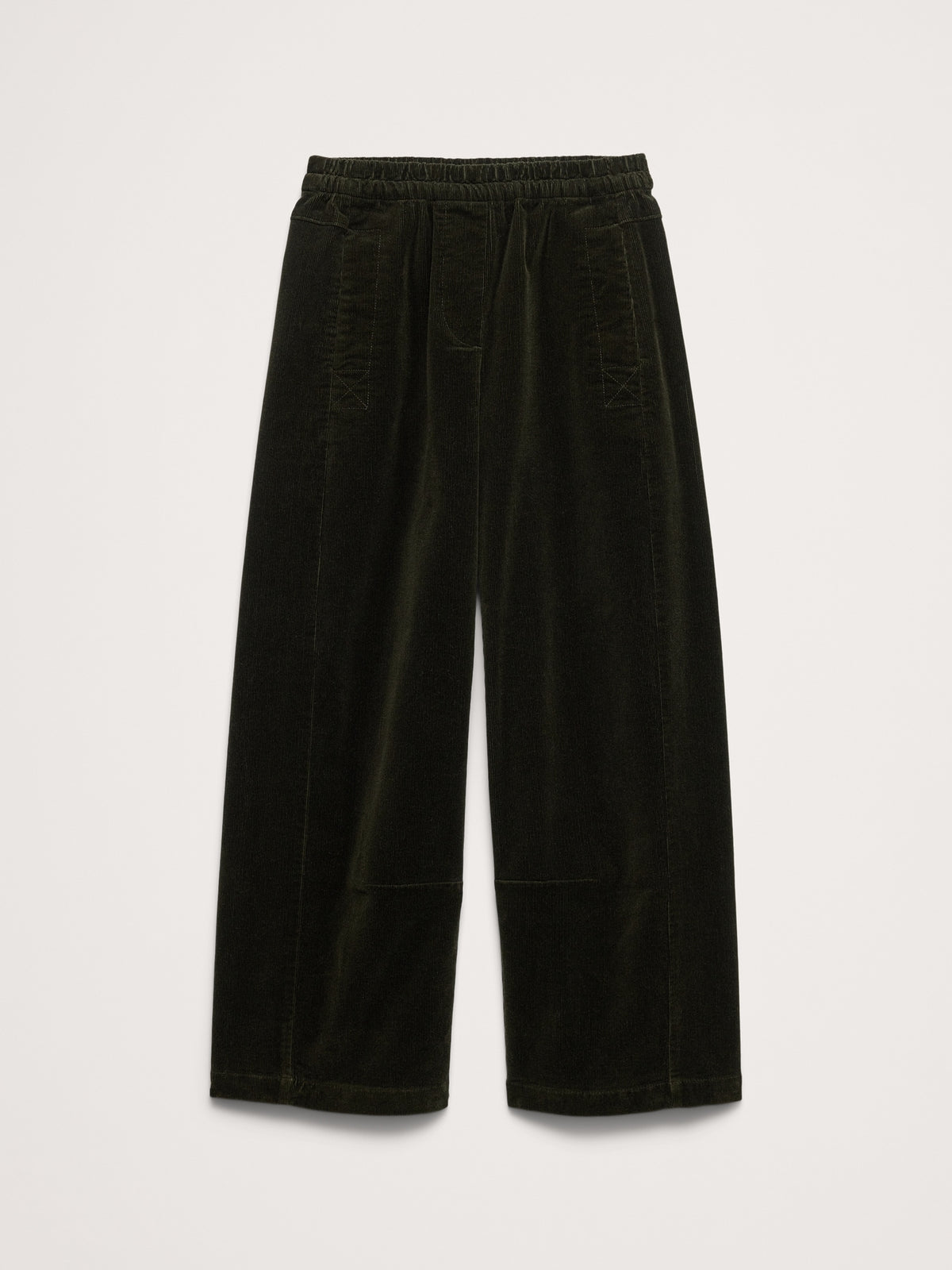 Mid-Rise Relaxed Corduroy Painter Pull-On Pant