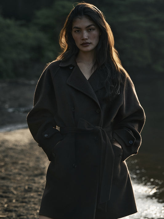 Archive Reissue Double-Faced Cape-Back Trench Coat