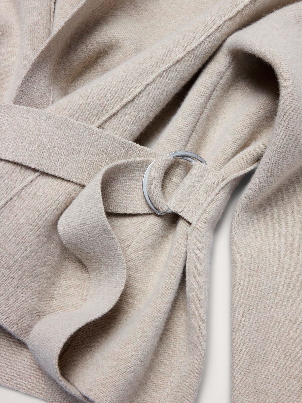 Felted Wool Belted Cardigan